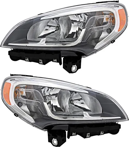 Compatible con Ram ProMaster City - Juego de lámparas halógenas para el lado del conductor y del pasajero 2015, 2016, 2017, 2018, 2019, 2020
