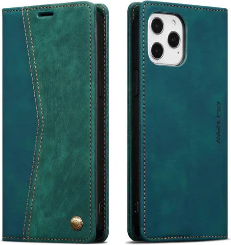 Miniatura 124 de QLTYPRI Para iPhone Air Case Wallet Con Tarjetero, Vintage PU Cuero Kickstand Cierre Magnético A Prueba De Golpes Folio Libro Funda Para IPhone 17