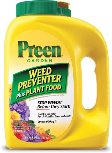 Miniatura 12 de Preen Garden Weed Preventer Plus Plant Food 31.3 lb. Bolsa - Fertilizante granular multiusos con control de malezas preemergente para jardines