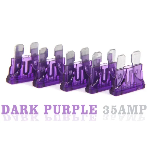 Miniatura 5 de (20 piezas) Fusible de hoja estándar de 35 amperios, fusible automotriz de 35 A para automóvil y camión