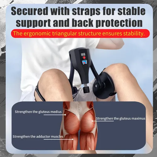 Miniatura 4 de Entrenador de muslos Pro de 0 a 132 libras de resistencia ajustable, ejercitador Kegel interior del muslo y suelo pélvico con asas de entrenamiento