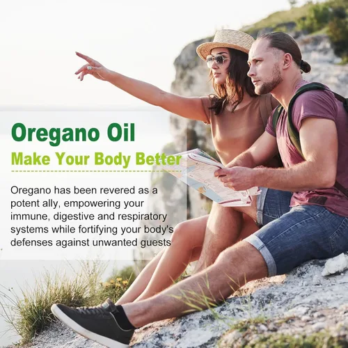 Miniatura 5 de Aceite de orégano con aceite de semilla negra – 400 cápsulas de aceite de orégano orgánico, apoyo inmunológico y digestivo, apoyo antioxidante, a
