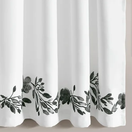 Miniatura 4 de Lush Decor Tanisha - Cortinas para oscurecer la habitación, diseño floral de vid impreso, juego de paneles de ventana (par), 52 pulgadas de ancho x