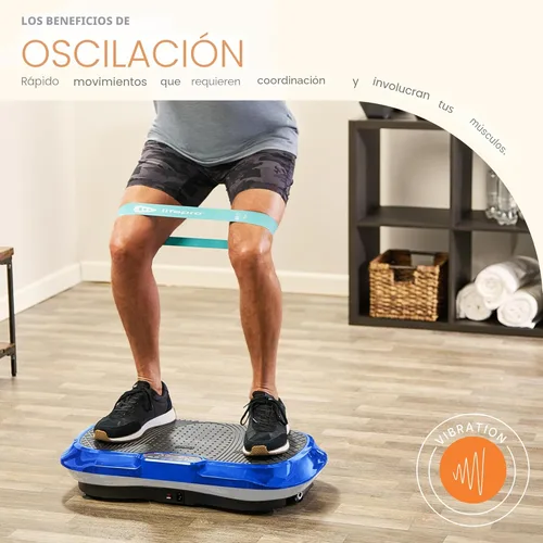 Miniatura 4 de LifePro Waver - Máquina de ejercicios con placa vibratoria – Vibración de alta intensidad para la activación muscular, plataforma vibratoria de Azul