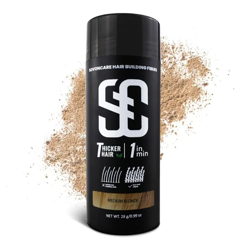 Miniatura 11 de SOVONCARE Fibras capilares blancas para adelgazar el cabello, fibras de construcción del cabello para puntos calvos, indetectables y naturales
