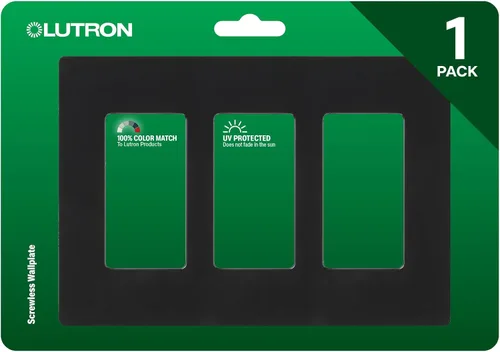 Miniatura 18 de Lutron Claro CW-3-SS - Placa de pared para interruptor de luz de acero inoxidable, 3 segmentos, sin tornillos, para interruptores de luz