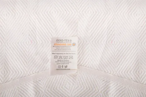 Miniatura 9 de Bersuse Milas XL - Manta turca 100% algodón, 60 x 90 pulgadas, color blanco