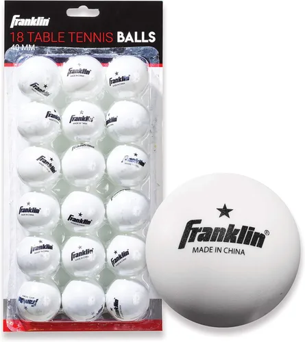 Miniatura 12 de Franklin Sports Pelotas de tenis de mesa - Pelotas de tenis de mesa de tamaño y peso oficial 40mm - Pelotas profesionales de una estrella - Paquetes