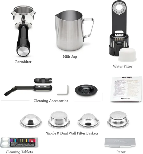 Miniatura 9 de Breville Barista Express Impress BES876BST, acero inoxidable negro