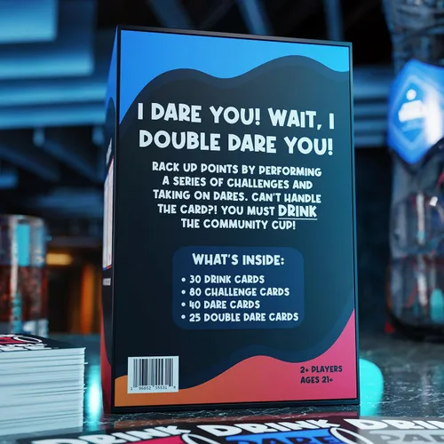 Miniatura 2 de Drink, Dare, Double Dare - Los mejores juegos de fiesta y familia para divertidas travesuras, desafíos atrevidos y doble diversión