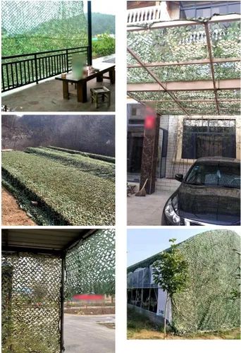 Miniatura 6 de Red de camuflaje de tela Oxford de poliéster 210D,Camping al aire libre militar caza selva, jardín, pérgola, fiesta temática decorativa protector