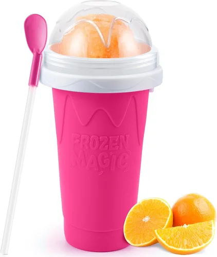 Tgosomt Slushie Maker - Vasos para hacer granizados de magia rápida, vasos de batidos congelados de bricolaje, batido de jugo de leche y yogur,