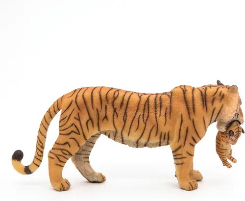 Miniatura 4 de Papo Juego de figuras de juguete de Tigresa con Cub