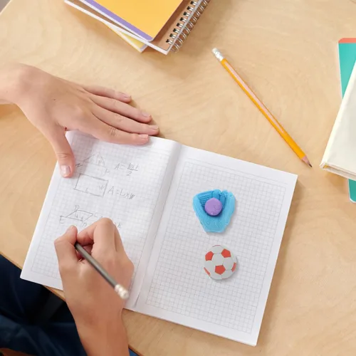 Miniatura 5 de NUOBESTY Creative Sports Erasers - Juego de 50 borradores de goma para fútbol, baloncesto, mini papelería para niños, recuerdos de fiesta