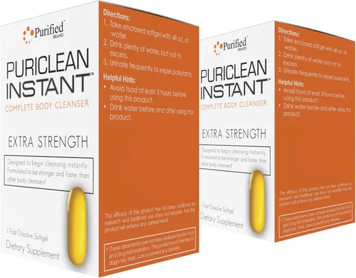 Miniatura 6 de Wellgenix Puriclean Limpiador corporal instantáneo completo, 1 gel suave de acción rápida, desintoxicación de limpieza de hierbas extra fuerte