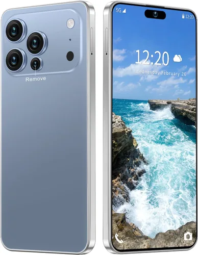 Teléfono celular desbloqueado PMAX de 12 GB+512 GB, pantalla HD de 6.99 pulgadas, teléfonos Android 15 5G, batería 7000 mAh desbloqueado el