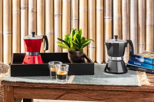 Miniatura 3 de Leopold Cafetera Espresso 6 tazas Tivoli-roja (Induccion)
