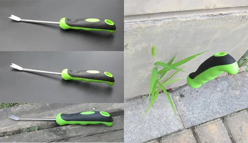 Miniatura 2 de Desbrozadora recta de acero inoxidable de 13 pulgadas, desbrozadora manual de jardín de primera calidad, desbrozadora subterránea profunda, pulido