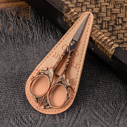 Miniatura 6 de Tijeras vintage de acero inoxidable, pequeñas tijeras de costura y ganchillo para costura, manualidades y trabajos de arte, herramienta manual