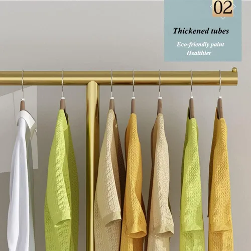 Miniatura 4 de Perchero de ropa resistente, ligero y minimalista de lujo para el piso al techo, perchero para colgar ropa para dormitorio, perchero independiente
