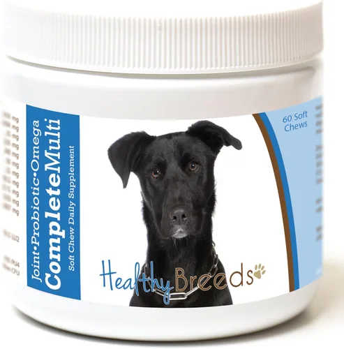 Miniatura 378 de Healthy Breeds Pug todo en uno multivitamínico suave masticable 60