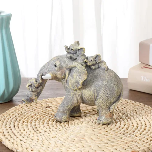 Miniatura 4 de Decoraciones de buena suerte, regalos de elefante para mujeres, figuras únicas para el hogar, habitación, baño, dormitorio, decoración de estante