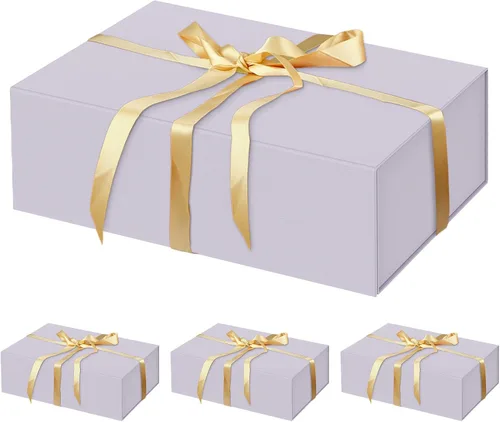Miniatura 26 de HavrePac Paquete de 4 Cajas de Regalo Grandes 35x23x11 cm Cajas de Regalo de Lujo con Tapas, Caja de Regalo con Cierre Magnético para Empaquetado