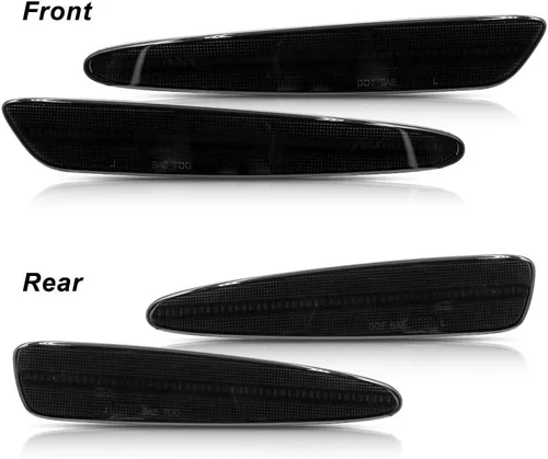 Miniatura 2 de Luces LED de posición lateral para Chevy Corvette C6 Z06 ZR1 2005-2013, lente ahumada ámbar delantera y trasera, luces rojas C6 de marcador