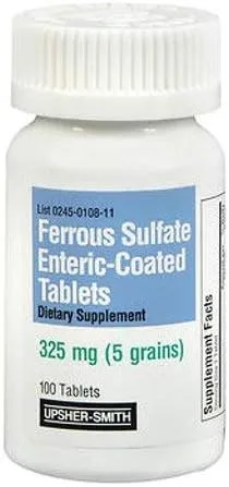 Miniatura 2 de Sulfato ferroso 325mg comprimidos con recubrimiento entérico 100