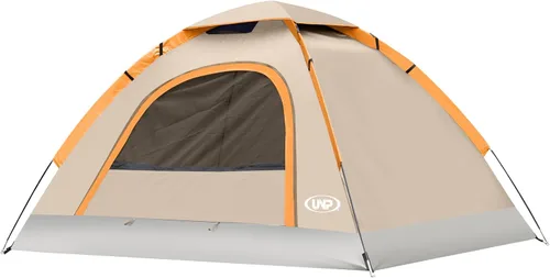 Miniatura 18 de UNP Tienda de campaña de cúpula de 6 personas para 4 estaciones, fácil de montar para acampar y senderismo, ligera y portátil, verde