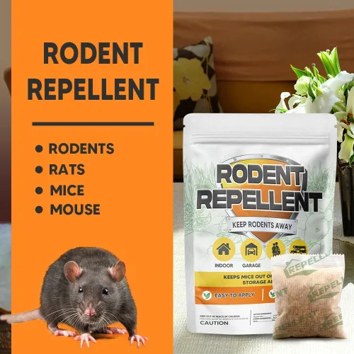 Miniatura 5 de Repelente de roedores, bolsas repelentes de ratones, repelente de ratones en interiores, disuasorio de ratones al aire libre, repelente de ratas