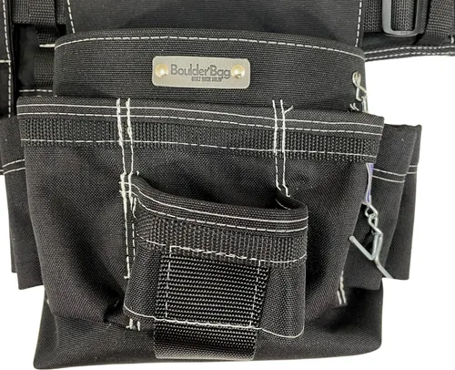 Miniatura 6 de BOULDER BAG Ultimate Electrician's MAX Combo con cinturón de herramientas con soporte cómodo para la espalda, hebilla de liberación rápida, cinturón
