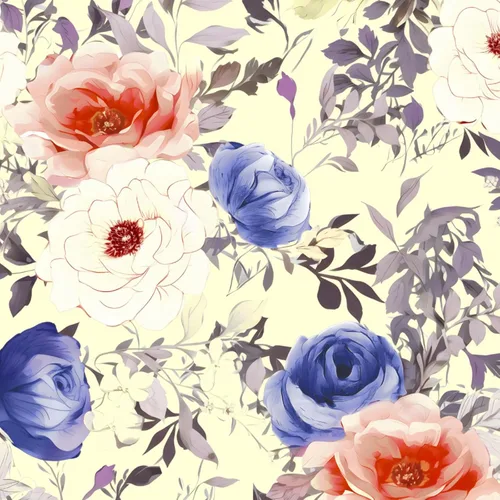Miniatura 17 de ILHIIOR Papel tapiz floral azul oscuro para despegar y pegar, papel de contacto de hojas bohemias, papel de contacto con flores oscuras, extraíble