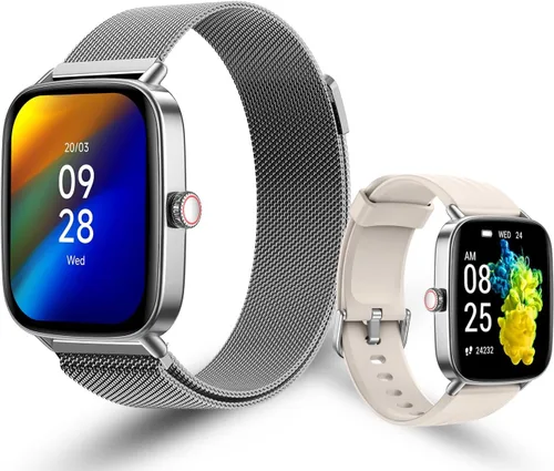 Miniatura 10 de Reloj inteligente para mujer, pantalla AMOLED de 1.85 pulgadas, monitor de actividad impermeable IP68, 118 modos deportivos, monitor de frecuencia