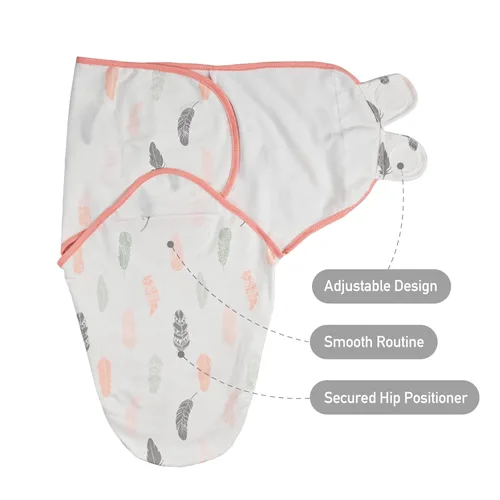 Miniatura 6 de Sacos de Dormir Orgánicos para Bebé, Paquete de 3 Arrullos para Recién Nacidos Artículos Esenciales para Bebés, Infantil 0-3 Meses, 100% Algodón