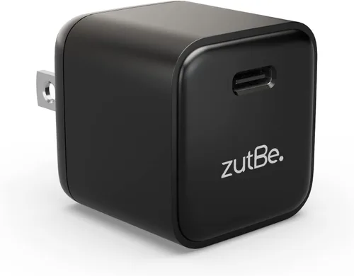 zutBe Cargador de pared USB-C de 30 W, carga rápida PD PPS para iPhone 17, 16/15/14/13 Pro Max, Galaxy S23/S22, Pixel 8/7, iPad Pro/Mini,