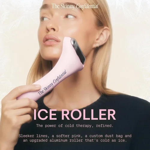 Miniatura 2 de The Skinny Confidential Rodillo de hielo para cara, rodillo de hielo de acero inoxidable para reducir la hinchazón, el enrojecimiento y los dolores
