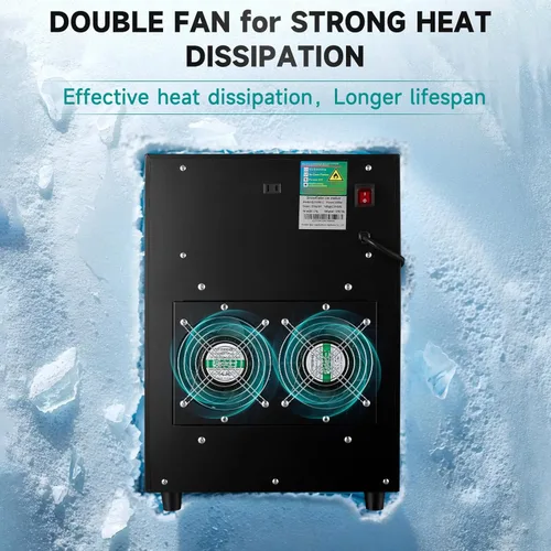 Miniatura 5 de Máquina de hielo en copos de nieve, 485.0 LBS/24H, 1000W, máquina de hielo rallado, enfriamiento rápido, material de acero inoxidable de grado