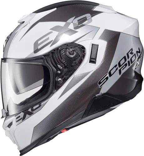 Miniatura 11 de ScorpionEXO - Casco integral T520 Dual Sport para motocicleta con bolsillos listos para altavoces Bluetooth, homologación DOT y ECE, modelo Zuse