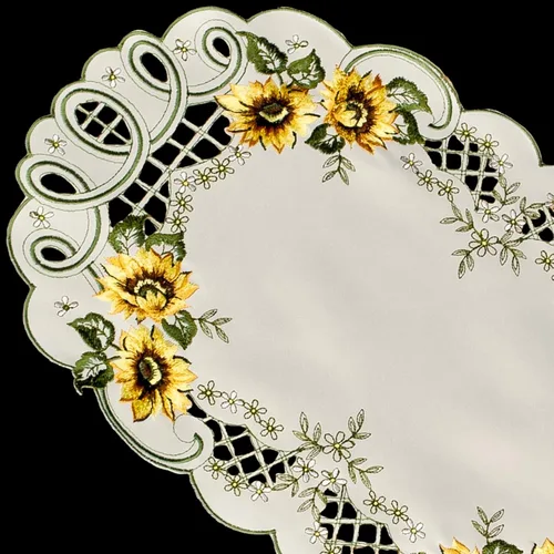 Miniatura 5 de Mantel individual bordado de girasoles de granja, tapete de mesa auxiliar, tapete para mesas, decoración de habitación solar y cocina