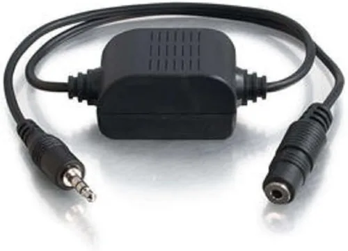 Legrand - Transformador de aislamiento C2G de 0.138 pulgadas, transformador de aislamiento auxiliar negro para detener el zumbido del altavoz de los