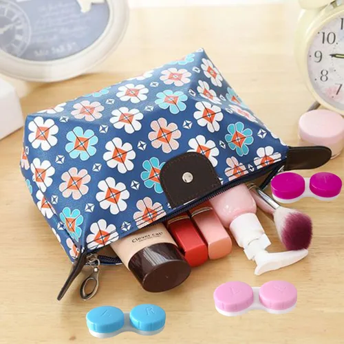 Miniatura 4 de Paquete de 12 fundas para lentes de contacto, caja de soporte para lentes de contacto, kit de almacenamiento en remojo