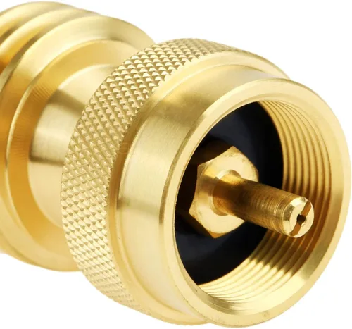 Miniatura 5 de Adaptador de tanque de propano para guardar carnes, adaptador de propano de 1 libra a 20 libras para cilindro desechable desechable, convertidor