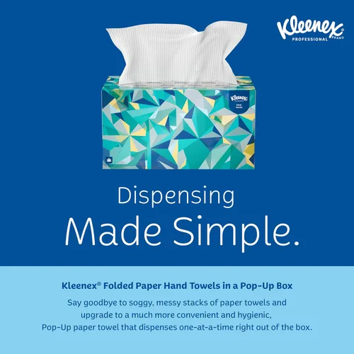 Miniatura 7 de Kleenex, caja despachadora de toallas de mano, de papel, 9 x 10 1/2, 120