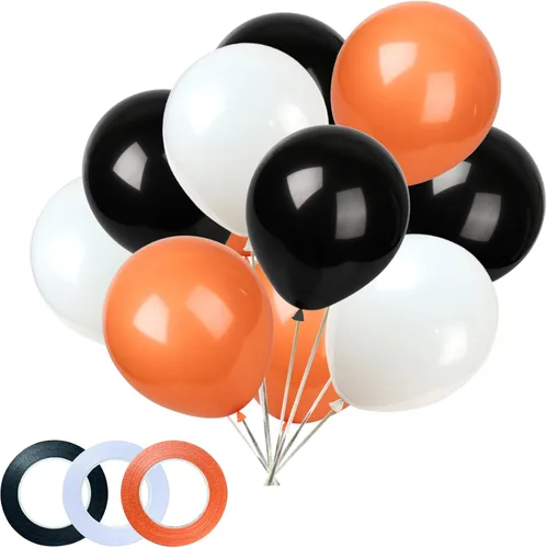 Miniatura 13 de KADBANER Globos rojos, amarillos y negros, paquete de 100 globos de látex de 12 pulgadas