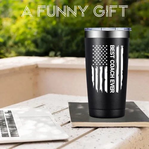 Miniatura 8 de Grifarny Regalos de Entrenador para Hombres, Mujeres - Vaso Tumbler del Mejor Entrenador de Todos los Tiempos 20 oz - Regalos de Apreciación