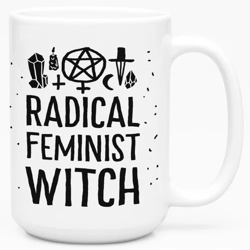 Miniatura 158 de LookHUMAN Taza de Café de Halloween – Halloween Is Meowgical Tazas, Taza de Café Espeluznante Idea de Regalos de Taza, 15 Onzas 10-Blanco