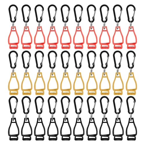 30 clips de guantes para guantes de trabajo, clips de soporte de guantes, clip de seguridad para el trabajo, clips para guantes, clips de agarre de