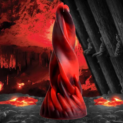 Miniatura 3 de CREATURE COCKS Hell Kiss - Consolador de silicona para hombres, mujeres y parejas. Base de succión fuerte, sin ftalatos, consolador de lenguas
