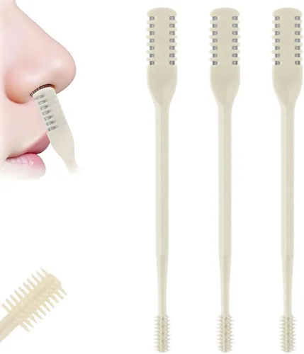Jiexily Cortador de Pelo Nasal 2 en 1 para Mujeres y Hombres, Nuevo 2025 Recortador de Nariz Giratorio 360° Herramienta Removedora, Cuchillo de Pelo